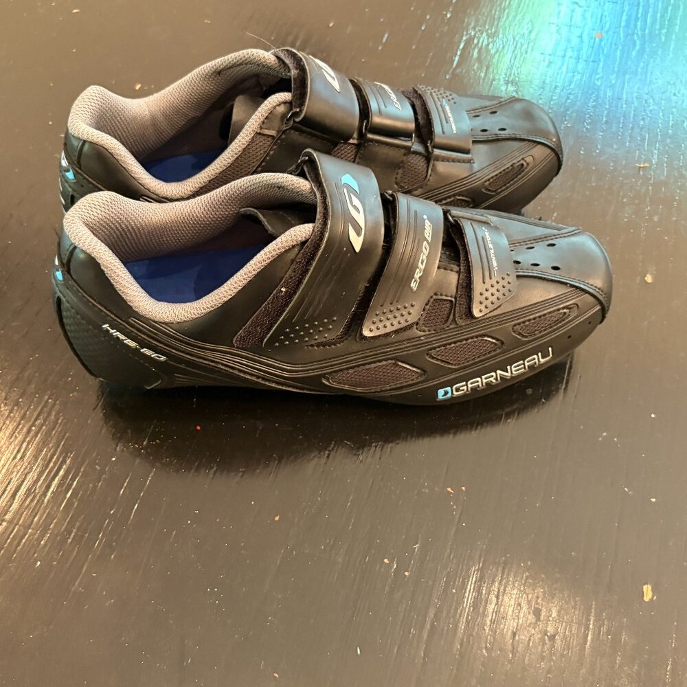 GARNEAU ERGO AIR VENTILATOR 2 Black Cycling Bike Shoes sz 40 US 8.5